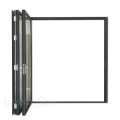 European CE double glazing aluminum bi folding doors price